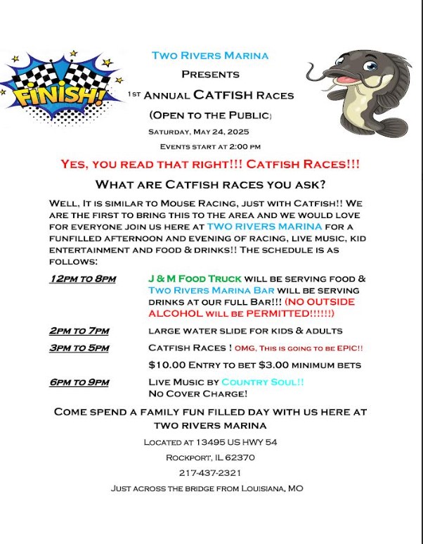 Catfish Races May 24th!